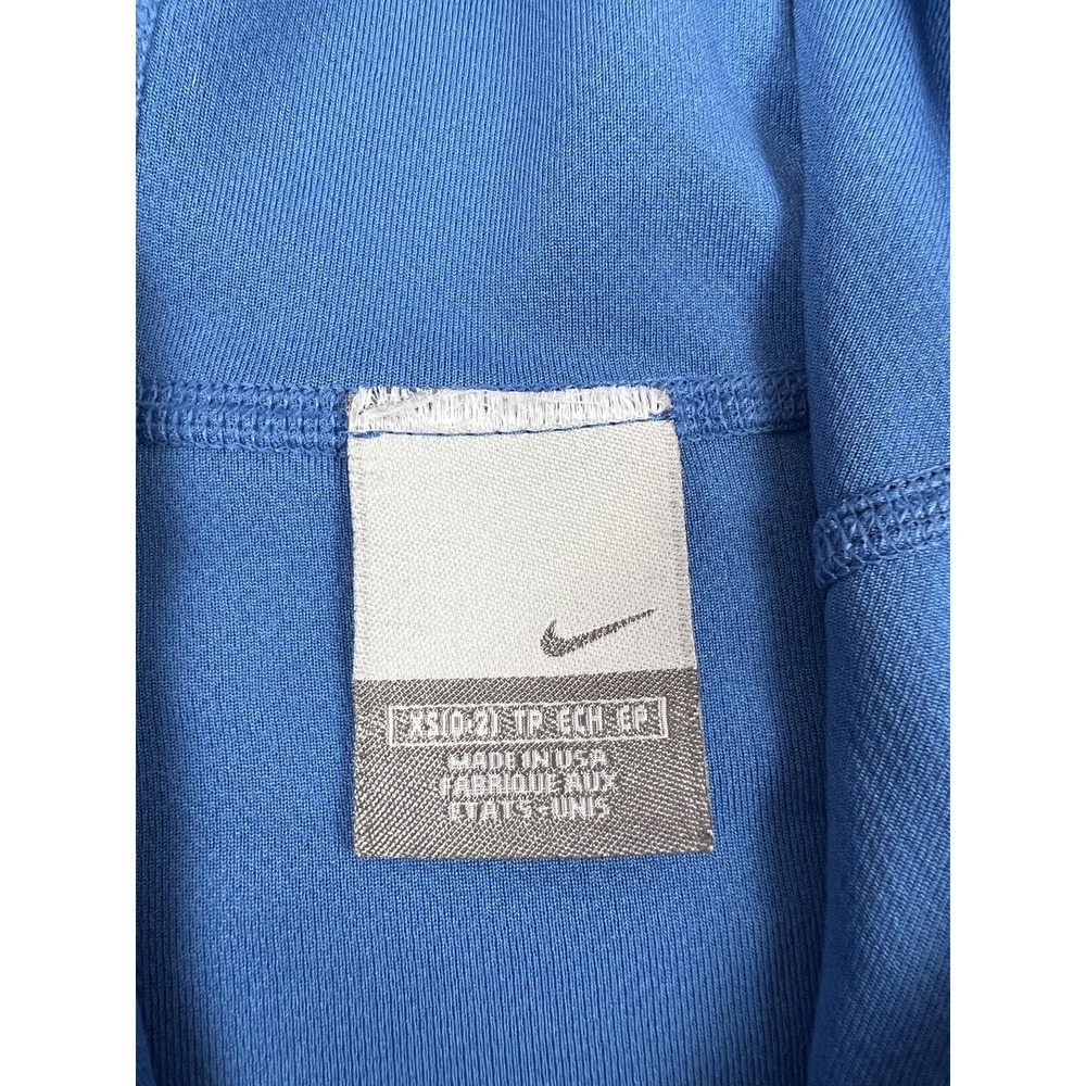 Nike Hoodie Women XS Blue Half Zip Pullover Athletic Long Sleeve Side Stripe - Picture 10 of 12